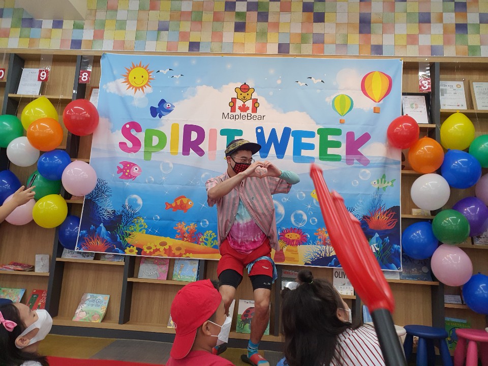 being wacky during spirit week (mad camp vibes)