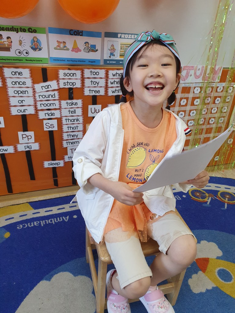 Joke telling session, (my fav student, shhhh)